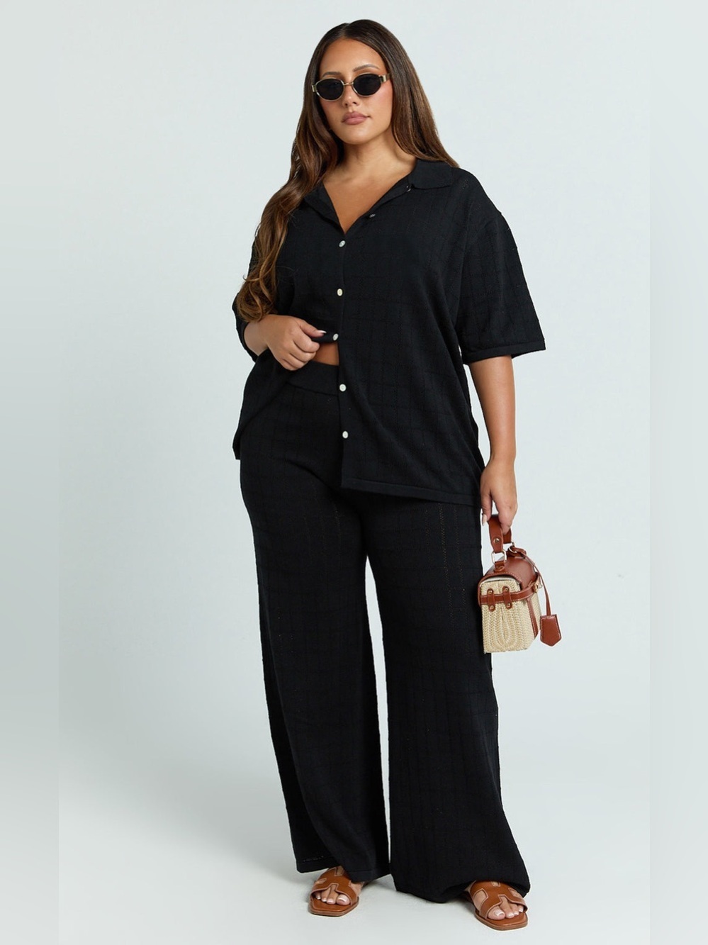 NWT - Showpo. Tommy Two Piece Set in Black - Size 14